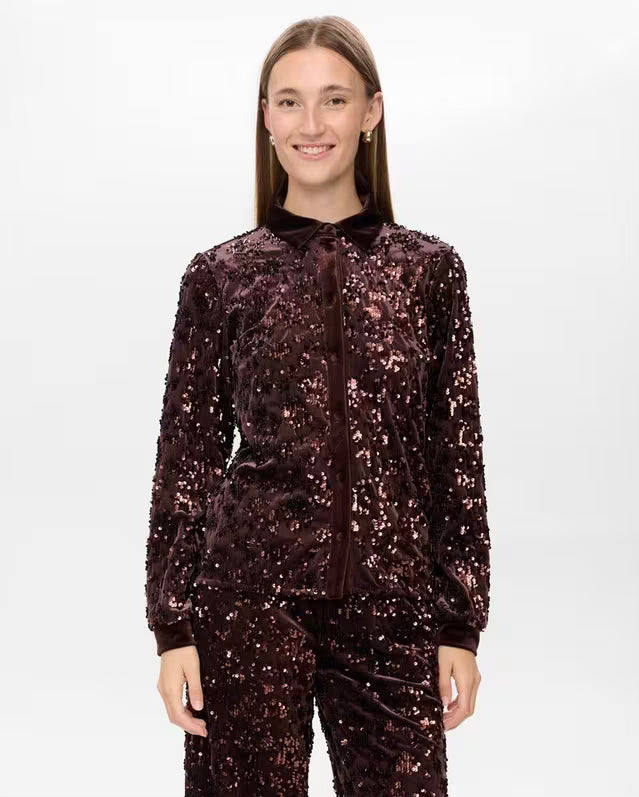 Numph Nukimsi Shirt Black Coffee