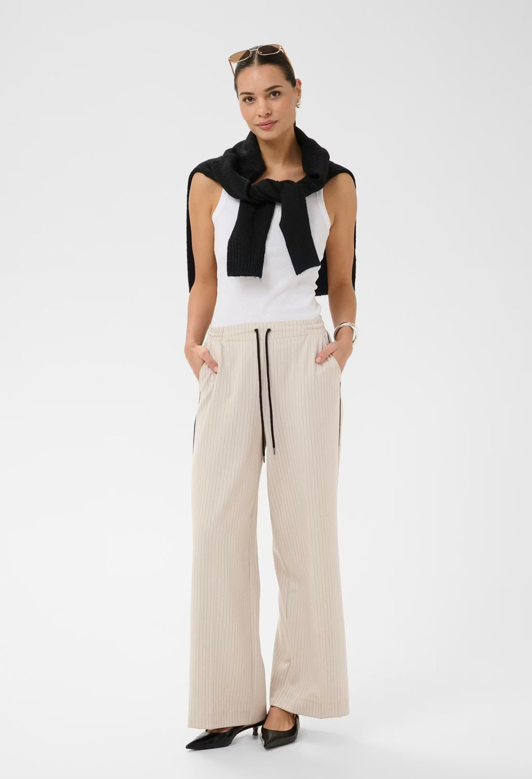 Kaffe KAserena Pants Beige Melange