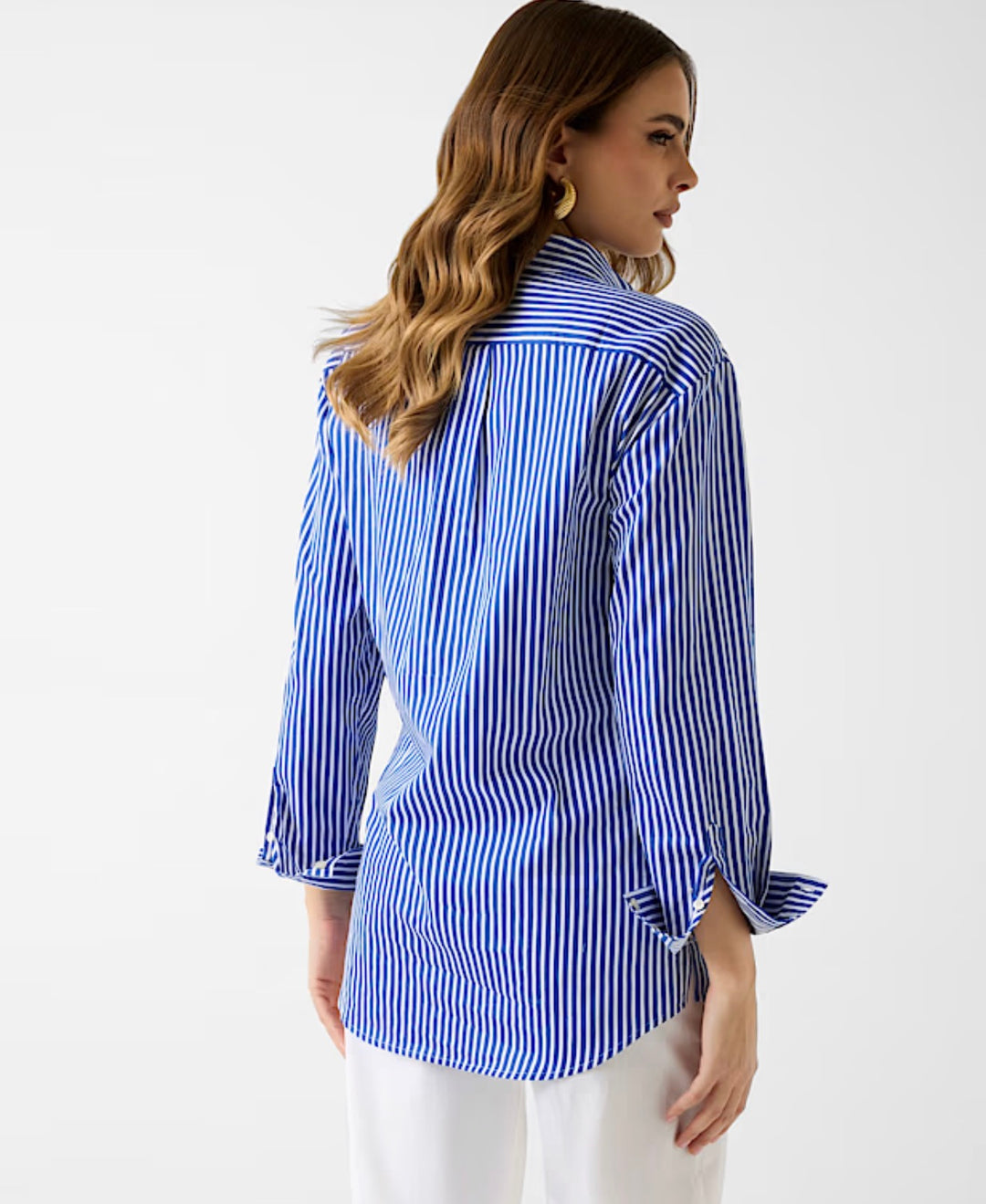 Guess Pin Stripe Navy/White Shirt