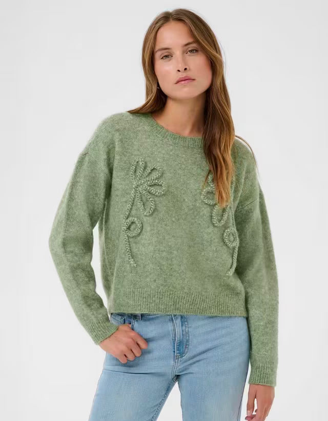 Kaffe KAmelania Pullover Sea Spray