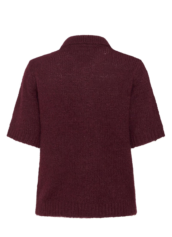 Kaffe KAemilie Polo Pullover Windsor Wine