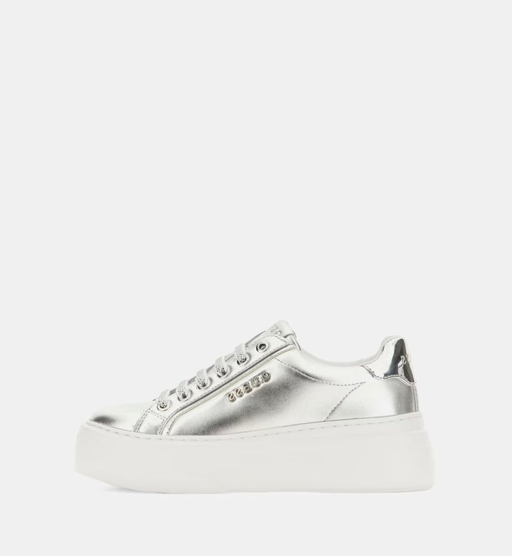 Guess Ameria Laminated Silver Sneaker