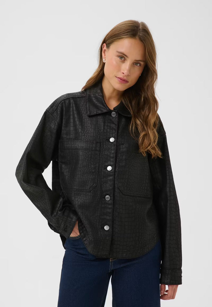 Kaffe KAcoco Shirt Jacket Black Deep
