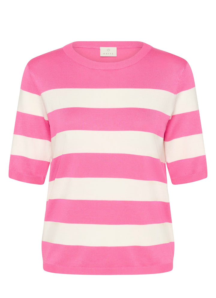 Kaffe KAlizza Striped Knit Pink P. W. Chalk