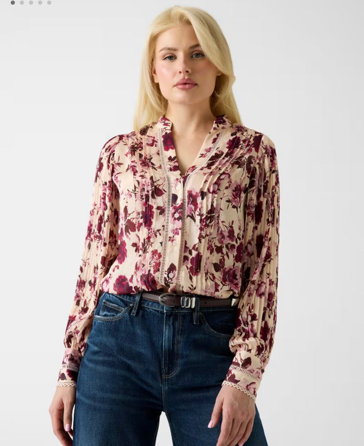 Guess New Josette Flower Blouse