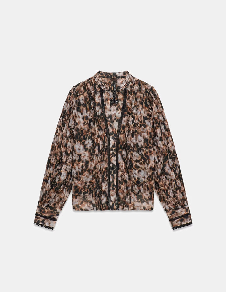 Guess New Josette Leopard Blouse