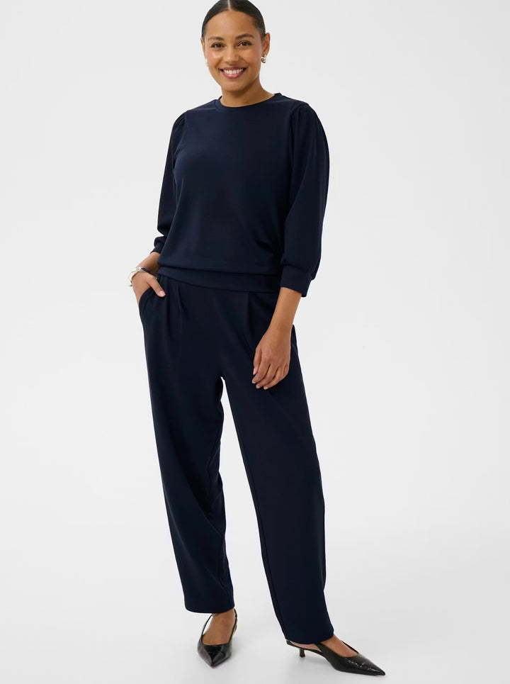 Kaffe KAannie Barrel Pants Midnight Marine