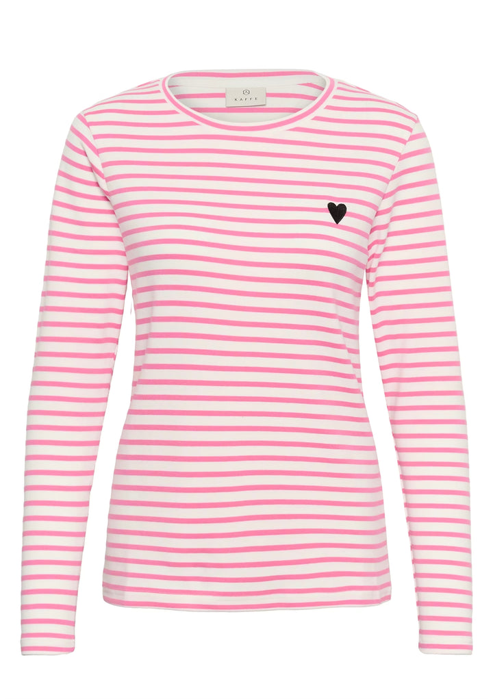 Kaffe Liddy T-Shirt Chalk Pink Power