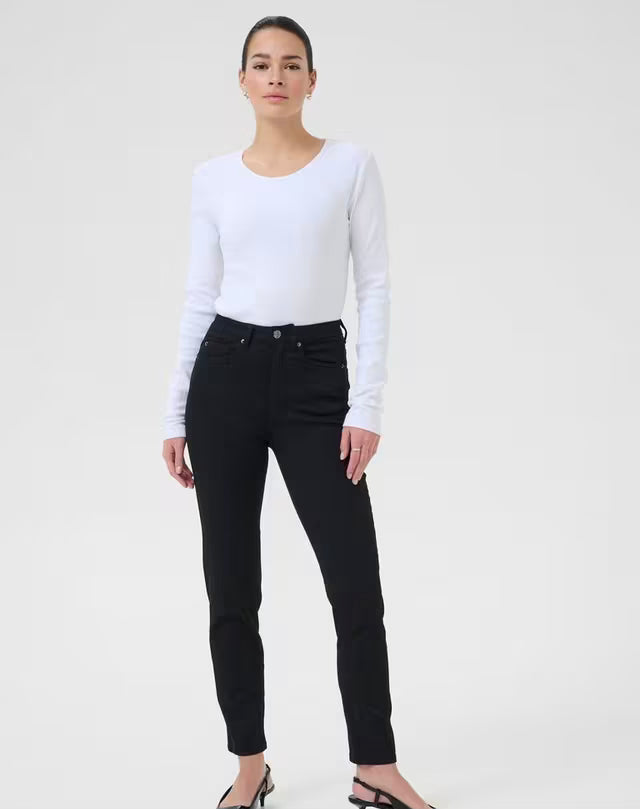 Kaffe KAwillow HW Slim Fit Jeans Deep Black