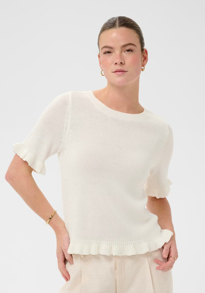Kaffe KAlindsay Knit Pullover Chalk
