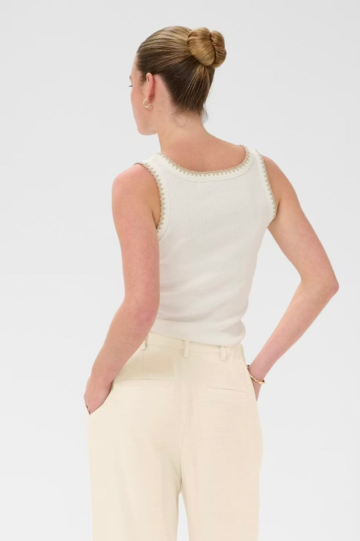 Kaffe Kacarna Top | Chalk