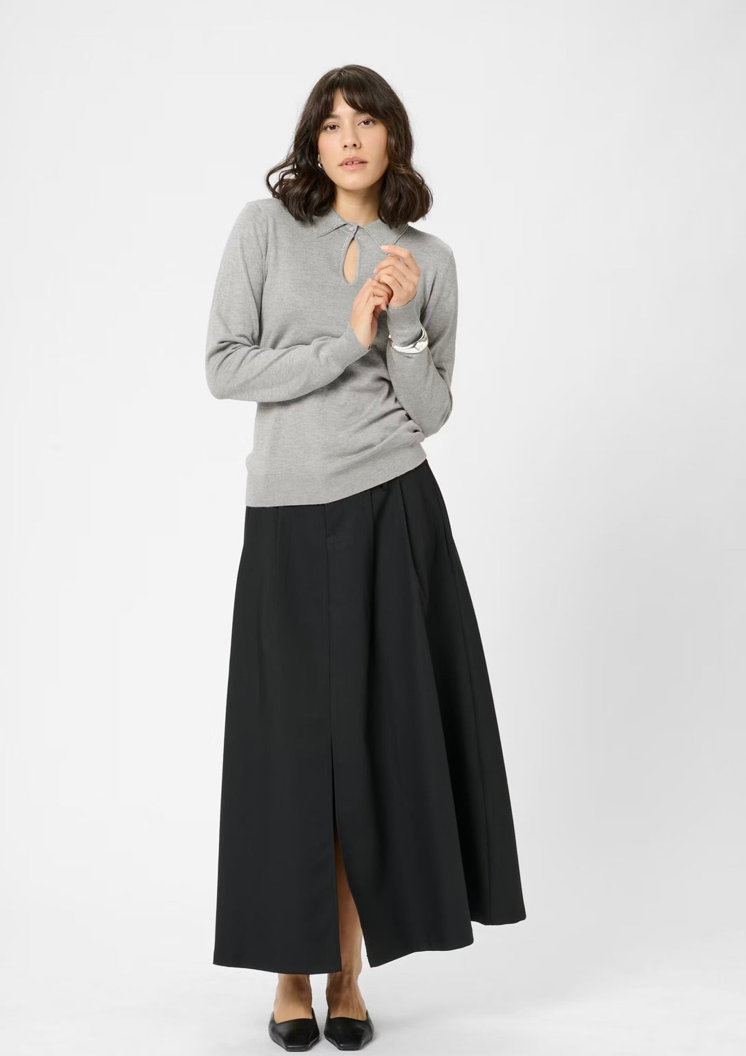 Kaffe KAjada Pullover Grey Melange