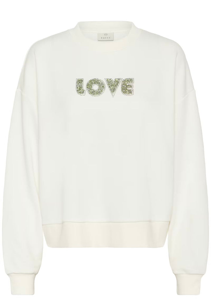 Kaffe KAlila Sweatshirt Chalk/White