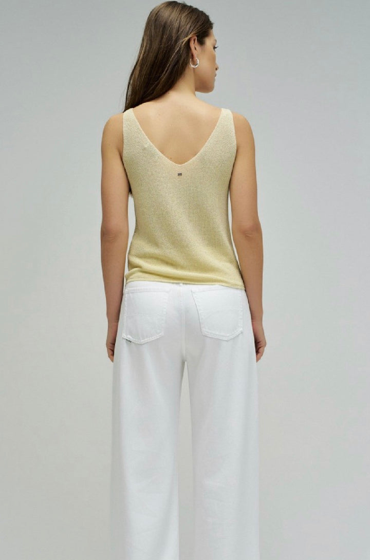 Salsa Gold/Yellow Diamond Knit Vest Top