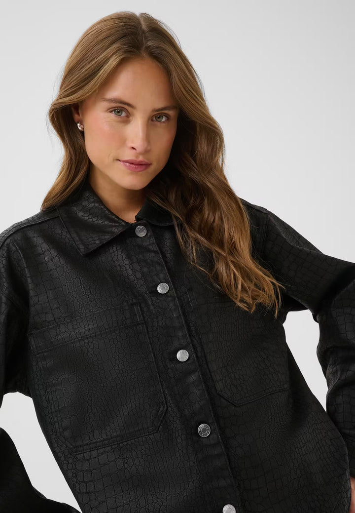 Kaffe KAcoco Shirt Jacket Black Deep