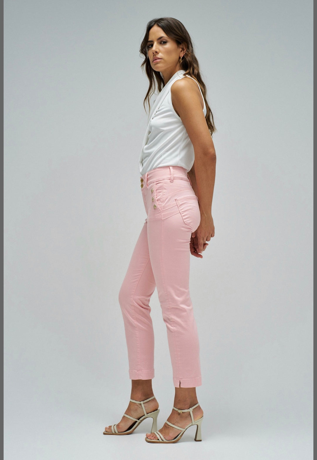 Salsa Pink Secret Cropped Slim - 21011044