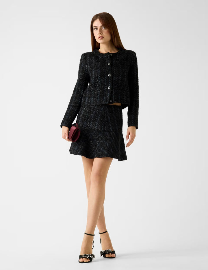 Guess Andie Tweed Jacket Black Multi