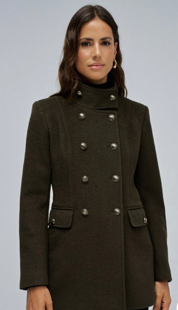 Salsa Short Woolen khaki Coat