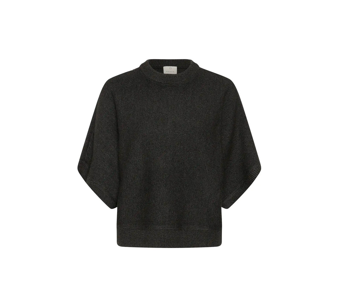 Kaffe KAbarbara Wing SL Pullover Dark Grey Melange