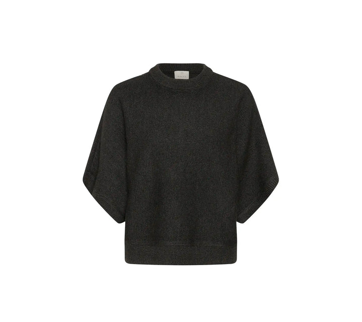 Kaffe KAbarbara Wing SL Pullover Dark Grey Melange