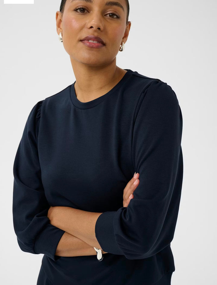 Kaffe KAnnie Sweatshirt Feather Midnight Marine