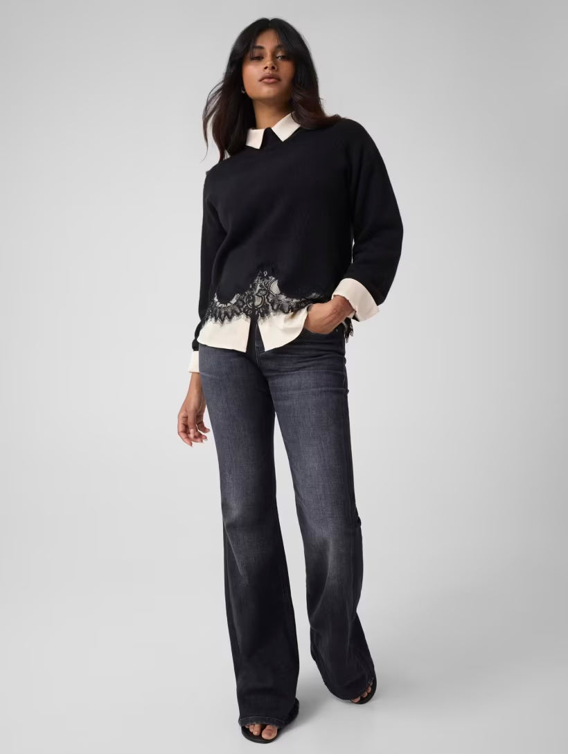 Guess Black Wool Blend Jumper