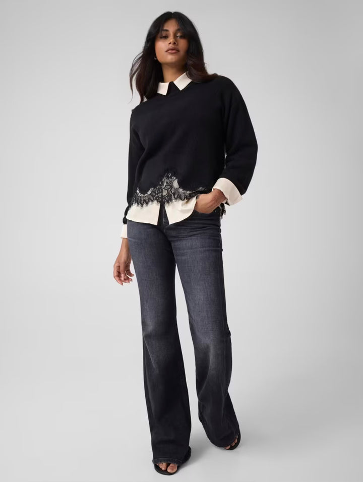 Guess Black Wool Blend Jumper