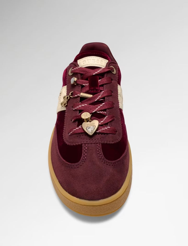 Guess Red Naoki Velvet Runner