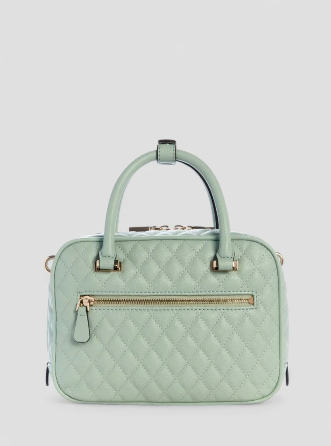 Guess Atabey Box Satchel Bag Sage