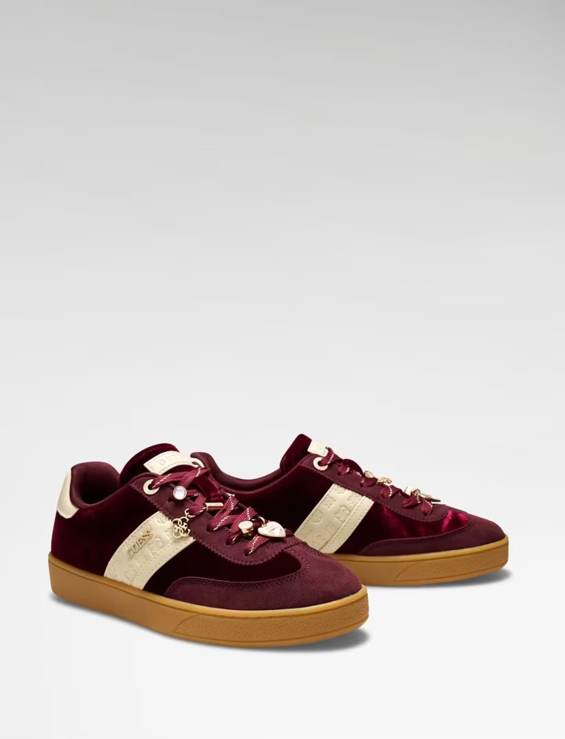 Guess Red Naoki Velvet Runner