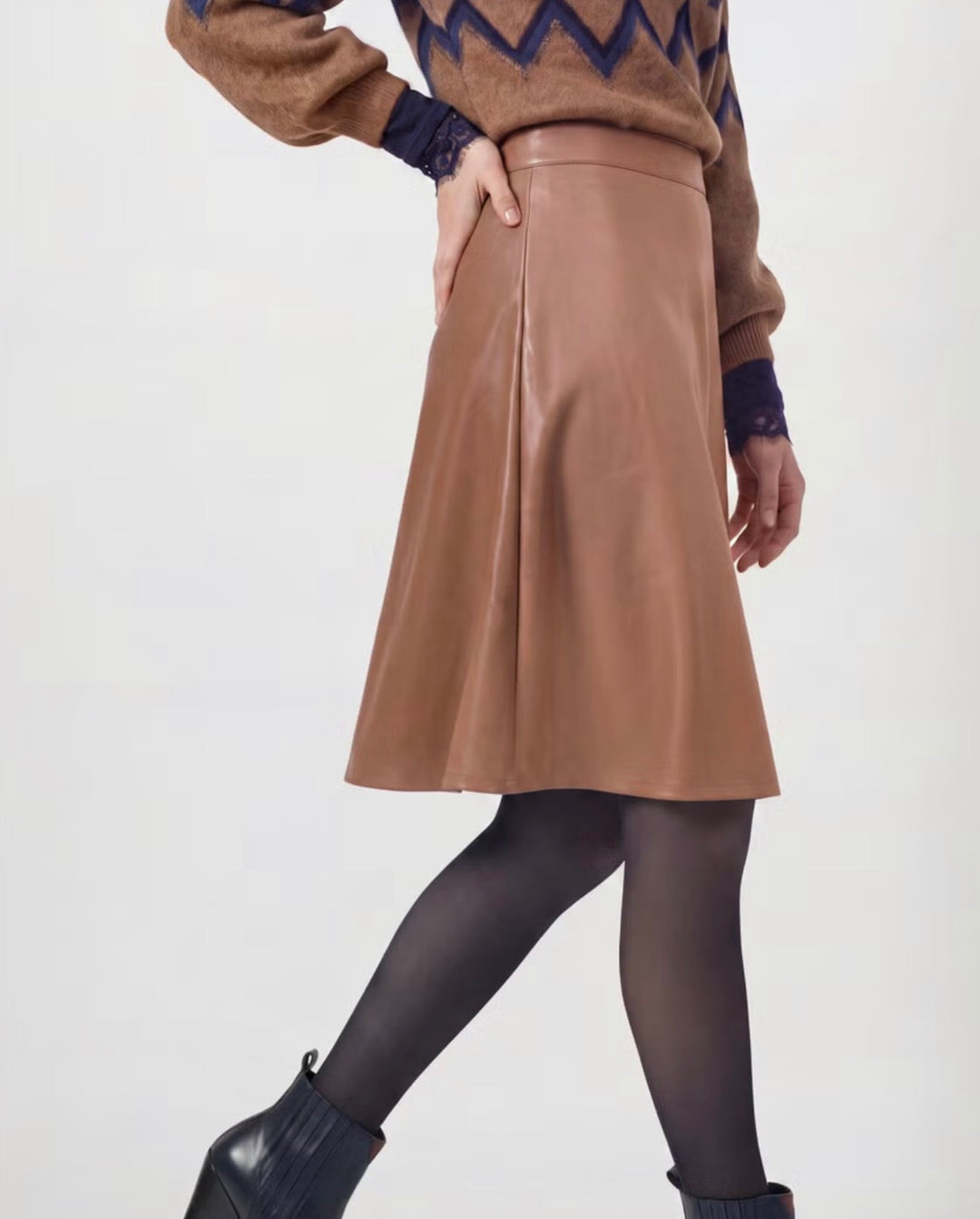 Monari Faux Leather Skirt | Rock