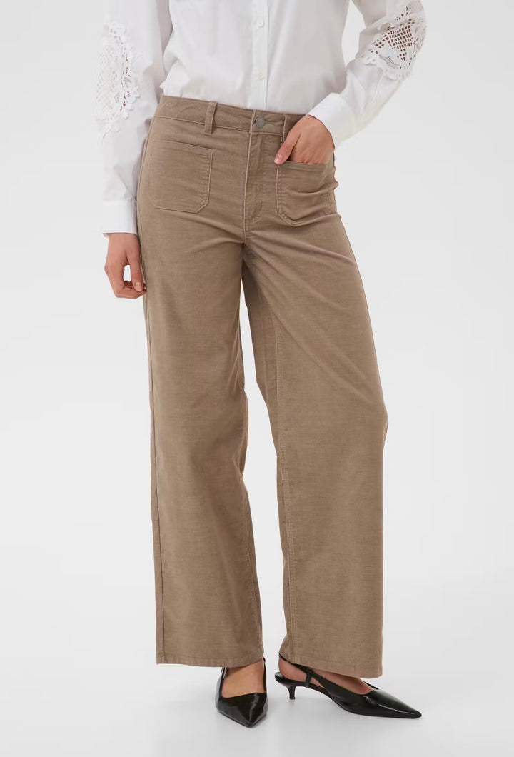 Kaffe KAbecca Pocket Pants Desert Taupe