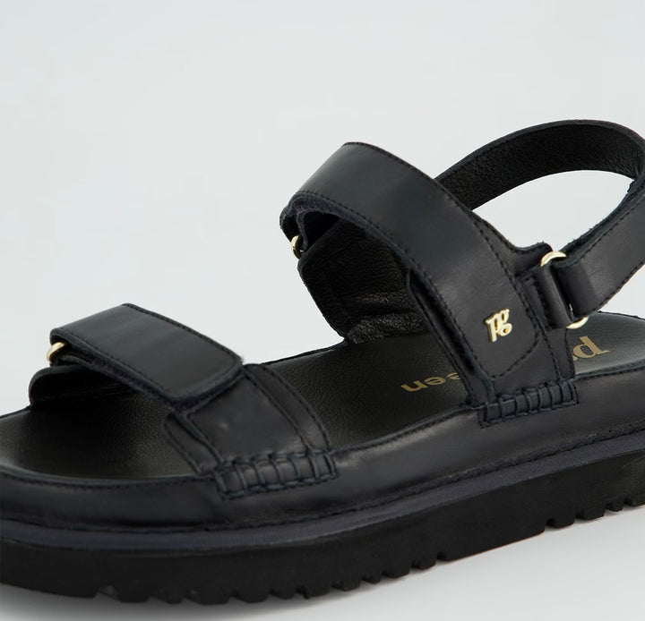 Paul Green Soft Calf Black Sandal