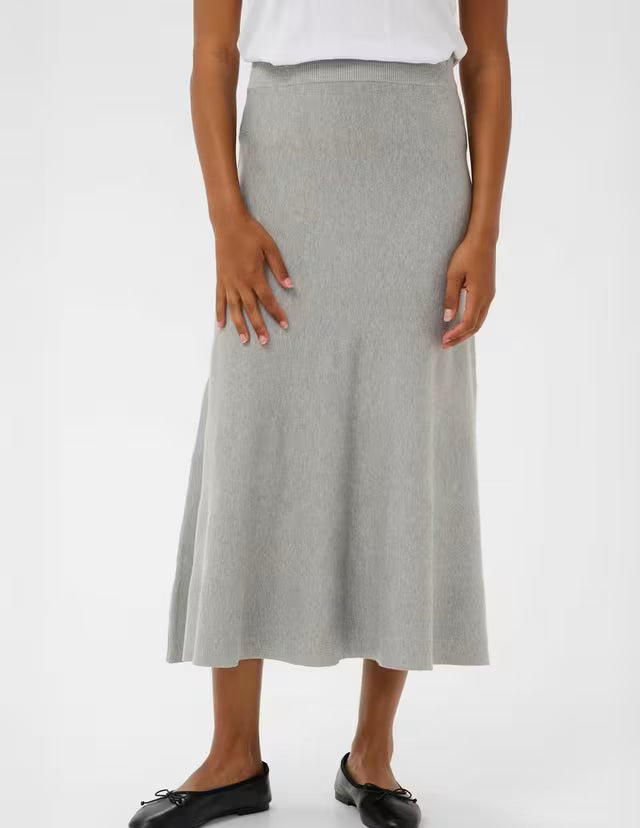 Kaffe KAmalina Knit Skirt Grey Melange