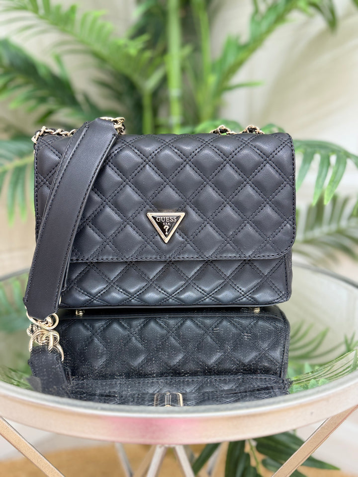 Guess Giully Convertible Crossbody Bag Black