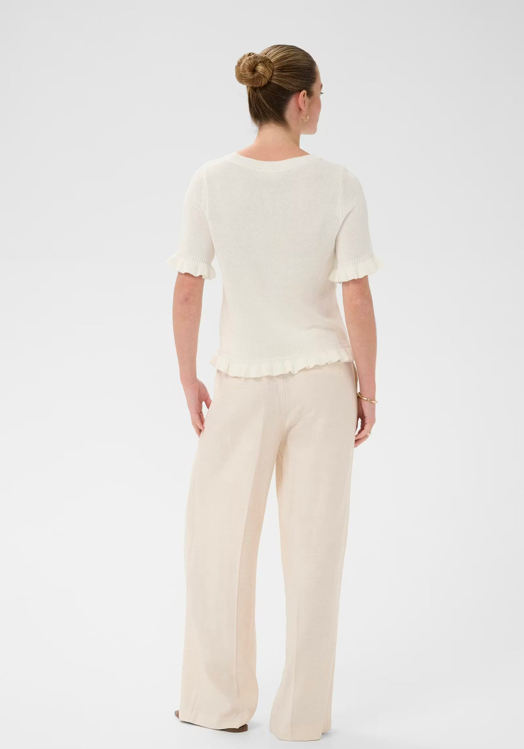 Kaffe KAlindsay Knit Pullover Chalk