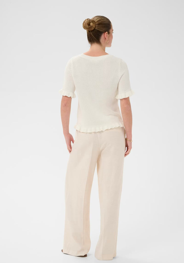 Kaffe KAlindsay Knit Pullover Chalk