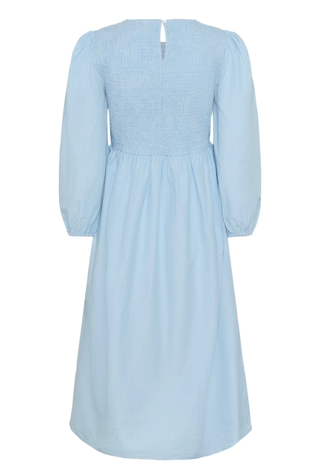 Kaffe KAmona Smock Dress Blue White Stripe
