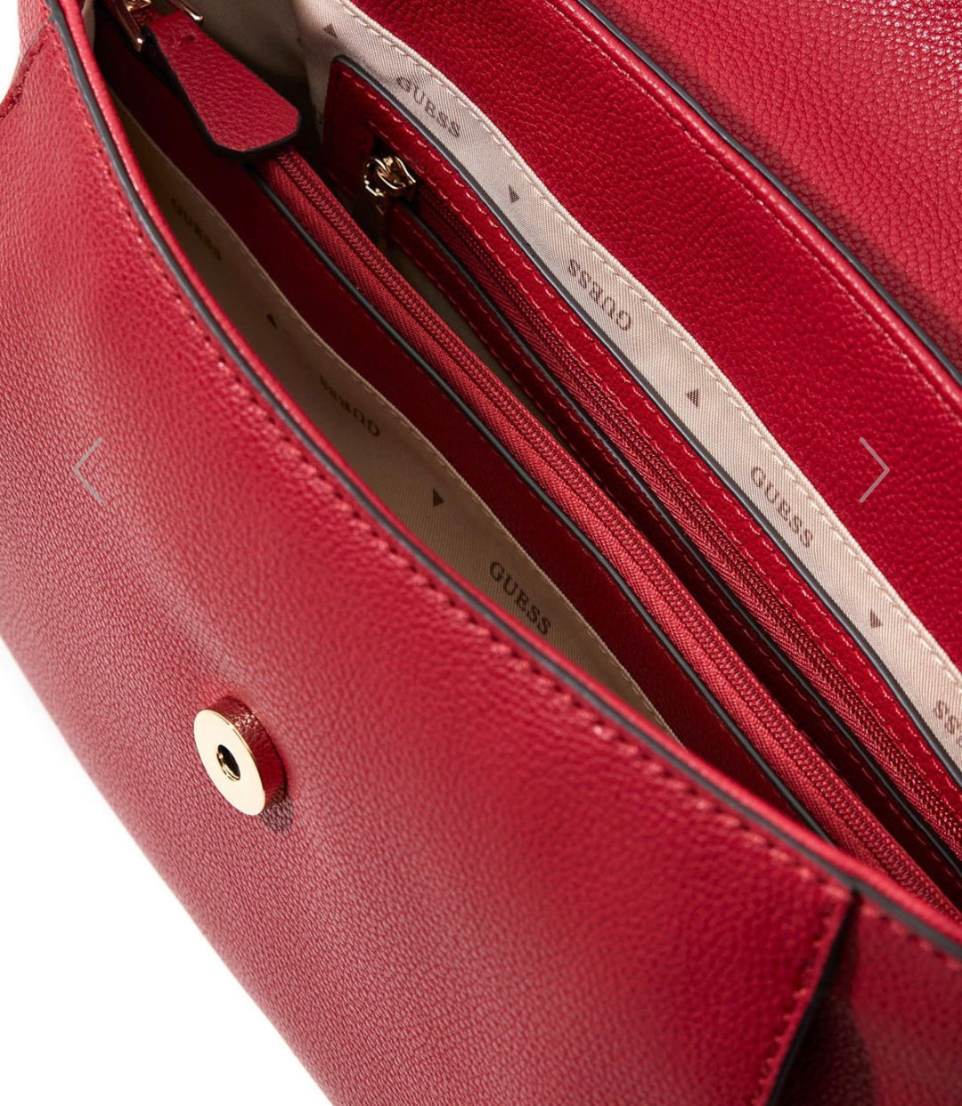 Guess Devon Top Handle Dark Cherry Handbag