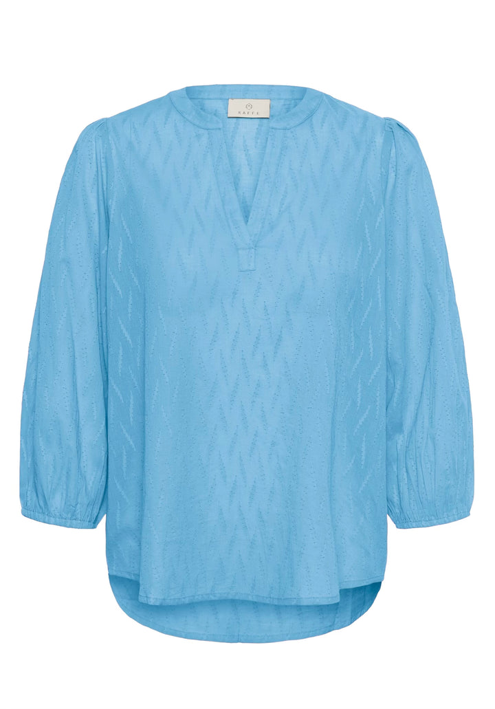 Kaffe KAgabriela V-neck Shirt Azure Blue