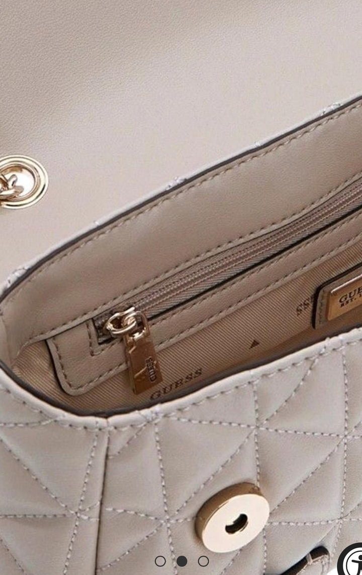 Guess Paisleigh Convertible Cross Body Bag Light Taupe