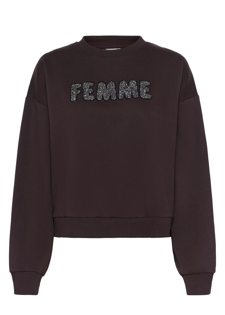 Kaffe KAlise Sweatshirt Black Coffee