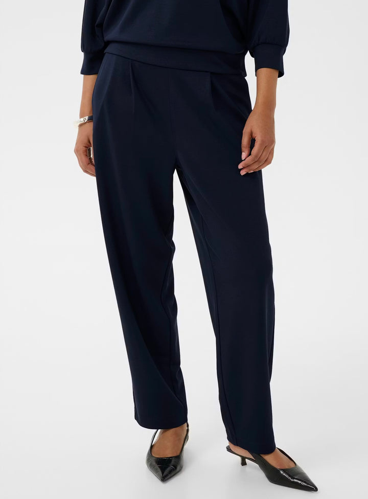 Kaffe KAannie Barrel Pants Midnight Marine