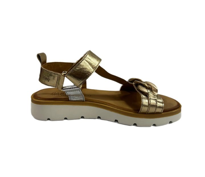 Carmela S.Piel Oro Metallic Chain Sandal (161590)