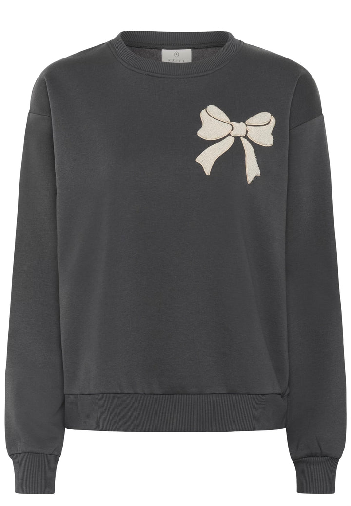 Kaffe KAelenora Sweatshirt Black Oyster Bow