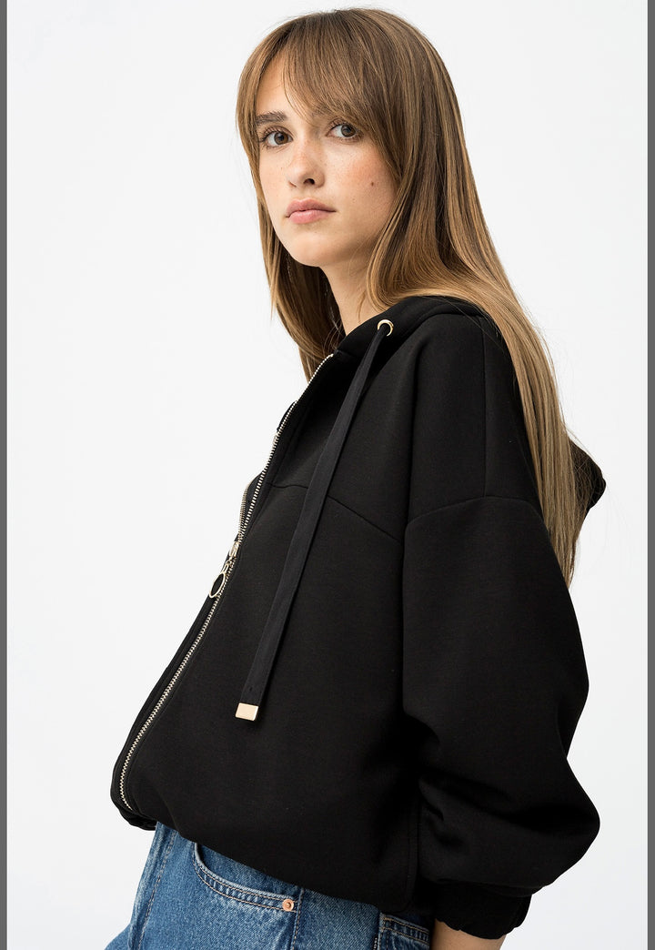 Tiffosi Black Zip Up Lady Jacket