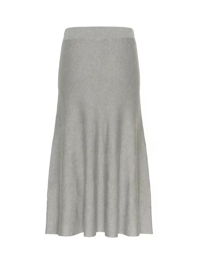 Kaffe KAmalina Knit Skirt Grey Melange