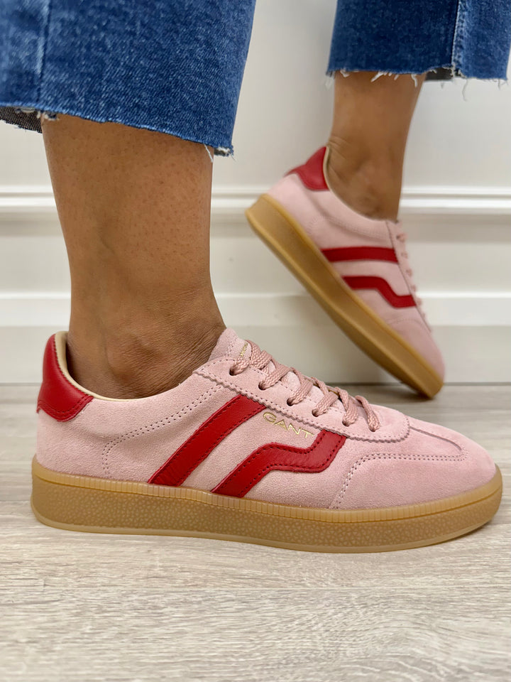 Gant Cuzima Rose/Summer Red Cow Suede Leather Runner