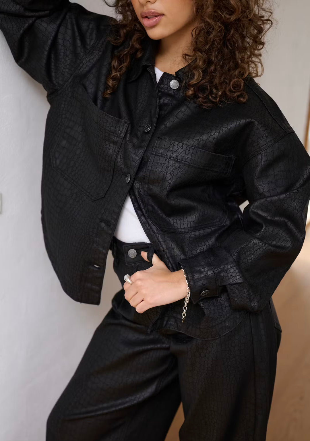 Kaffe KAcoco Shirt Jacket Black Deep