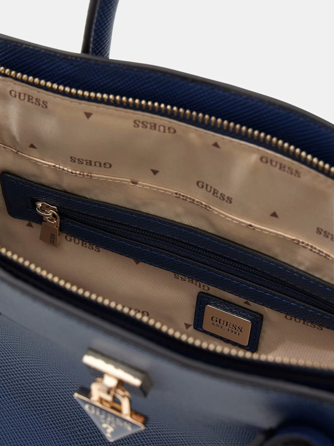 Guess Patsie Navy Satchel
